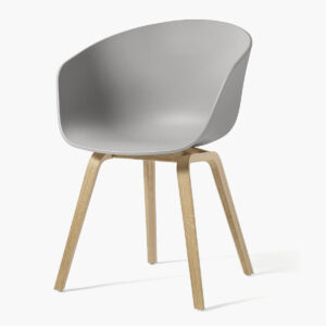 Gloria Wooden Leather Chair